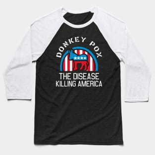 Donkey Pox Baseball T-Shirt